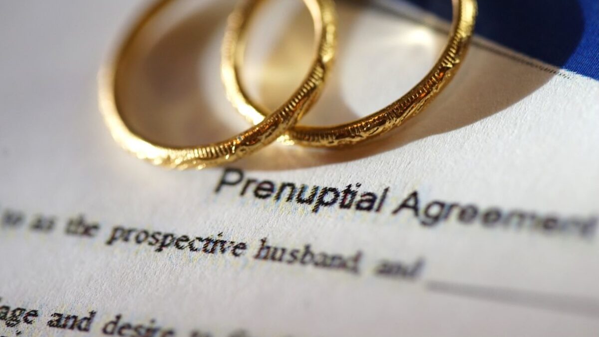 Draft of Prenuptial Agreement in Maryland