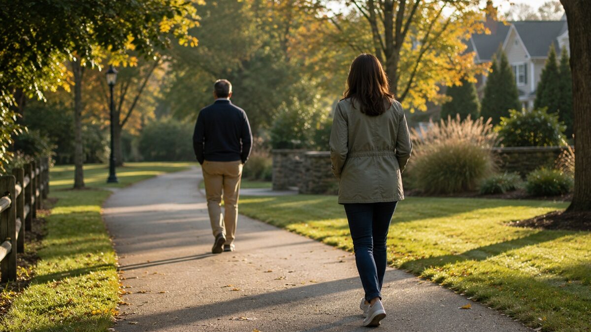 Married couple experiencing a silent divorce in Maryland