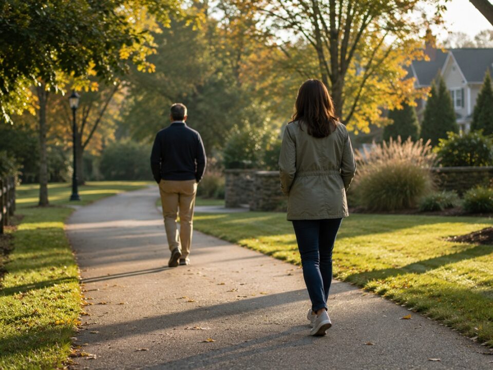 Married couple experiencing a silent divorce in Maryland