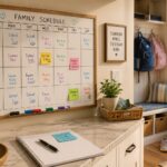 Family schedule illustrating planning for a Maryland parenting agreement